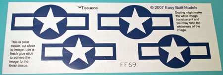 markings for kit FF69 Grumman Avenger