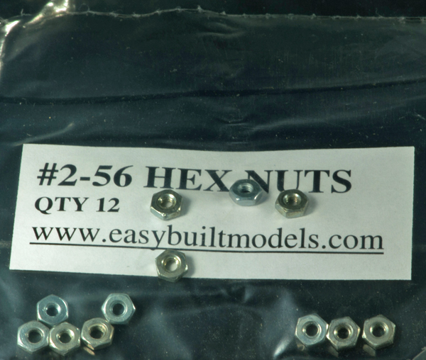 #2-56 Hex Nuts