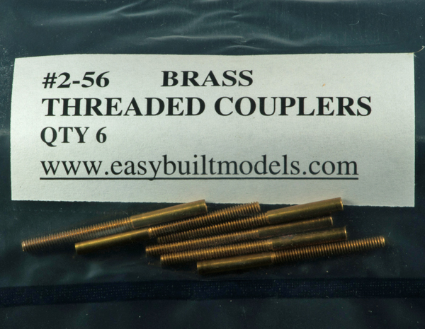 #2-56 Brass Threaded Couplers