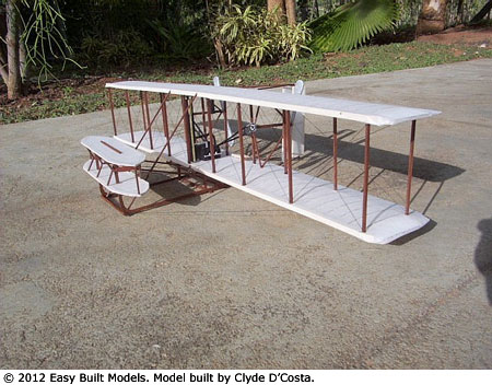 Easy Built Models #D10 Balsa Wood Model Airplane Kit Wright Flyer 1 