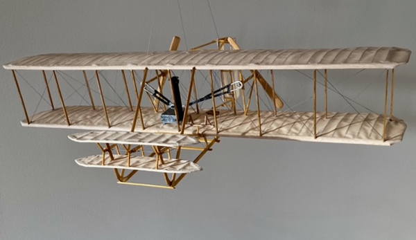 Kit 1202 Guillow's 1903 Wright Flyer Laser Cut Balsa Model Display only 