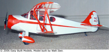 UC Model Airplane Plans Waco Taper Wing 37" Scale/Stunt for .29-.32 Engines 