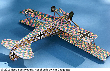 #PD08 Easy Built Models Balsa Wood Model Airplane Kit Fokker D Laser Cut VII 