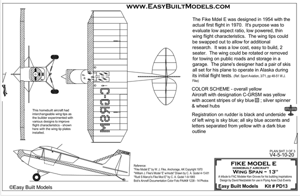PD13 Fike Model E (Laser Cut)